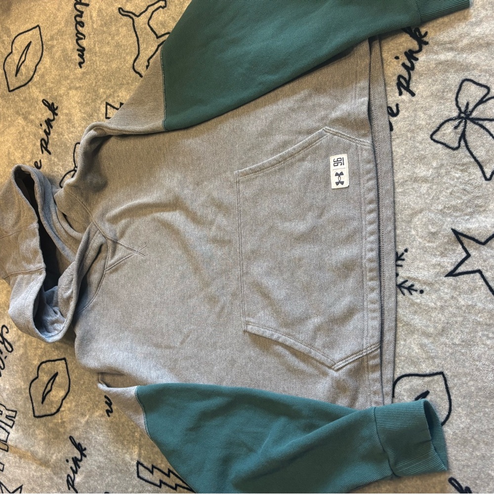 Under Armour Gray and Green Women's Hoodie